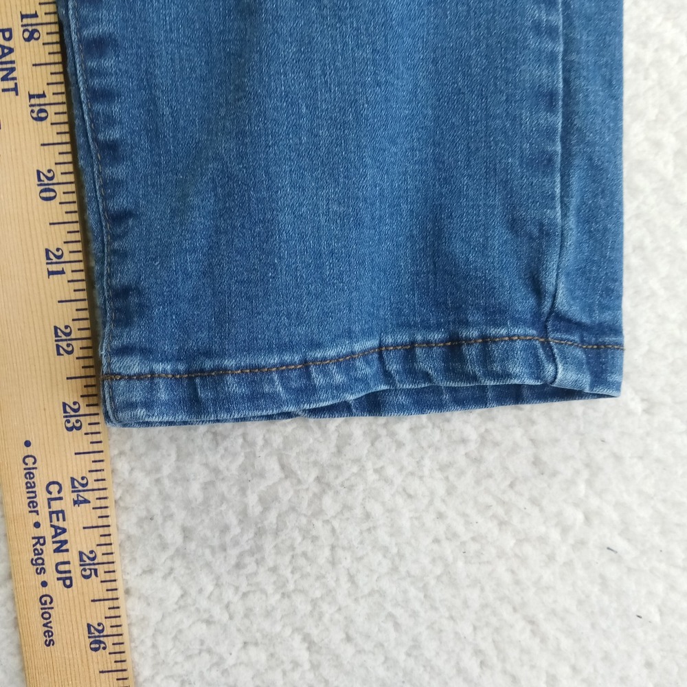 Isaac Mizrahi Live Womens Blue Straight Leg Cropped Jeans Size 14P Medium Wash - Picture 8 of 10